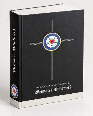 Weimarer Bibelwerk mit Rosenemblem – historischer Nachdruck